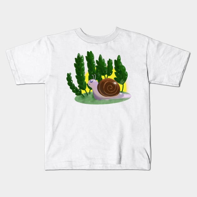 Snail Kids T-Shirt by Carpesidera